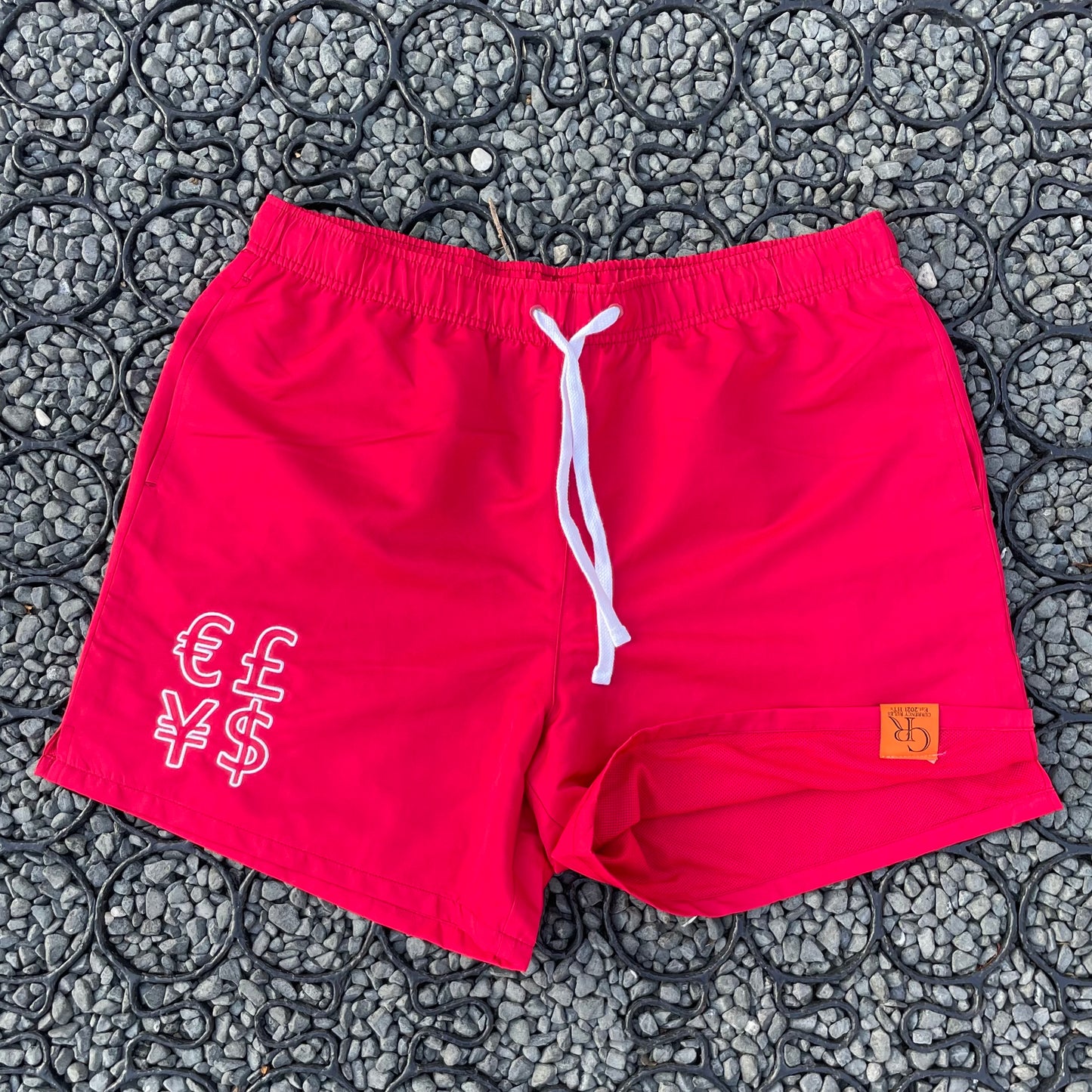 Currency Essential Active Shorts (Red)