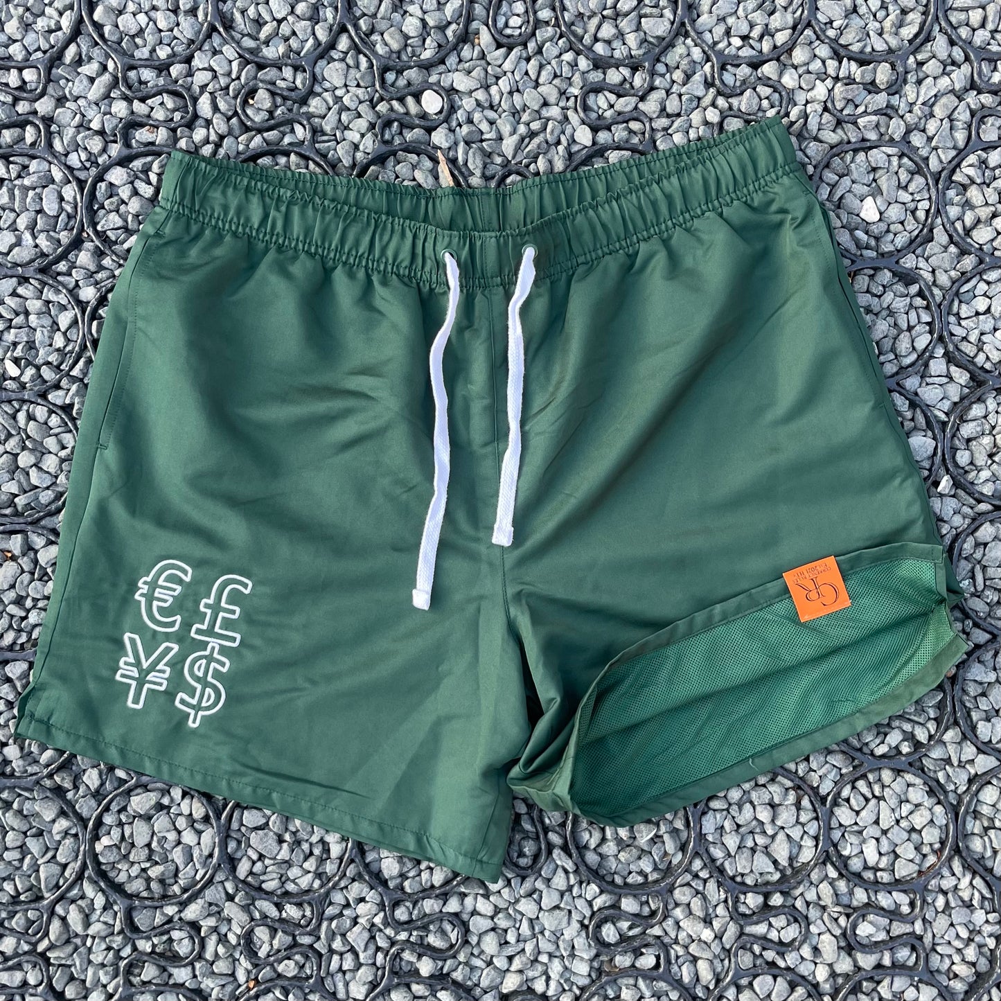 Currency Essential Active Shorts (Forest Green)