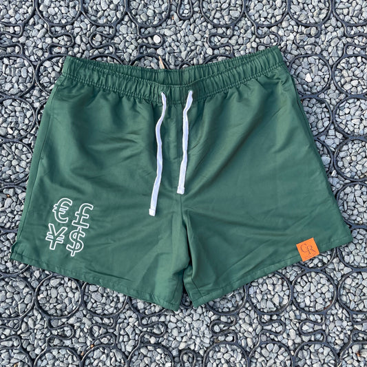 Currency Essential Active Shorts (Forest Green)