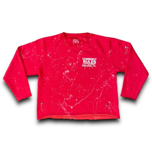 “Art District” Currency Rules Crew Neck Red