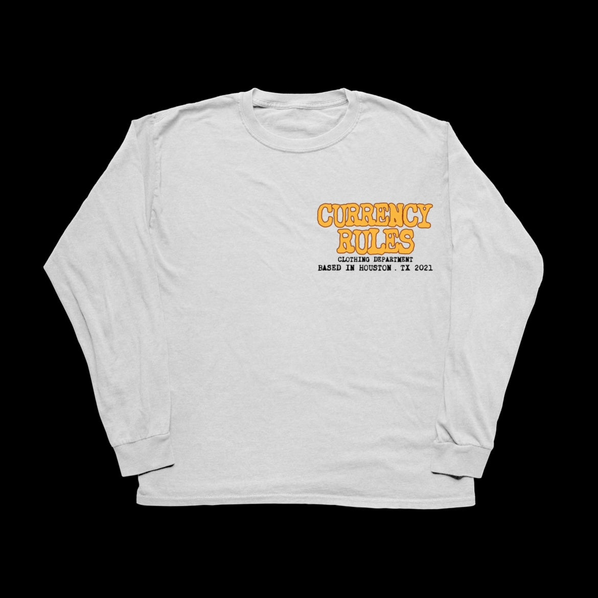 White “Get Currency First” Tee