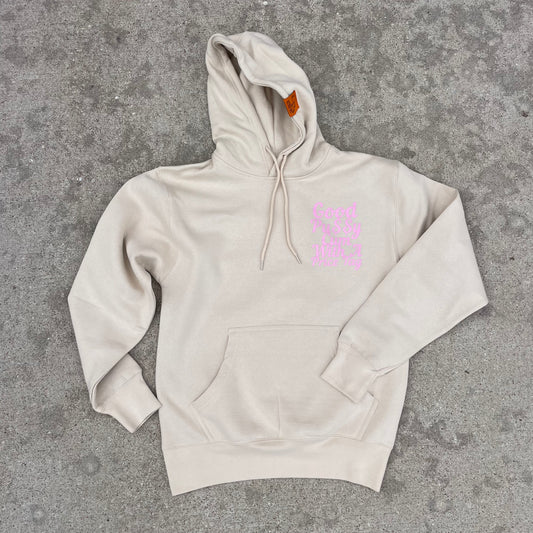 GOOD PU$$Y HOODIE CREAM/PINK