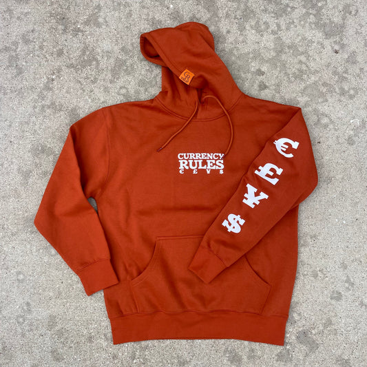 CURRENCY STAPLE HOODIE BURNT ORANGE